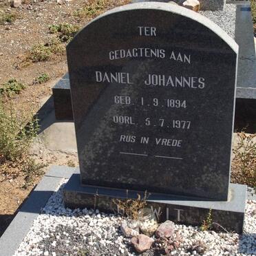 WIT Daniel Johannes, de 1894-1977