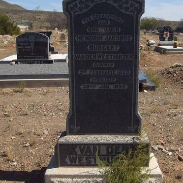 WESTHUIZEN Hendrik Jacobus Burgert, van der 1823-1899