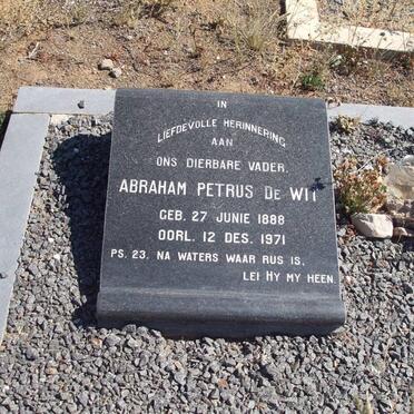 WIT Abraham Petrus, de 1888-1971