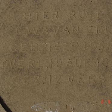 ZIJL C.W.A., van 186?-1927
