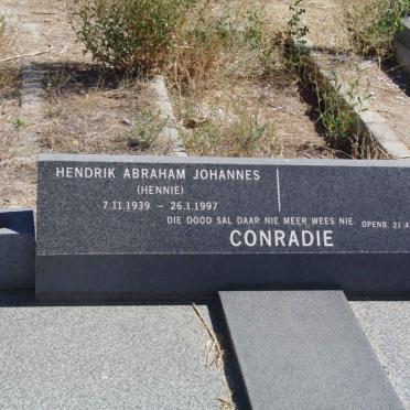 CONRADIE Hendrik Abraham Johannes 1939-1997