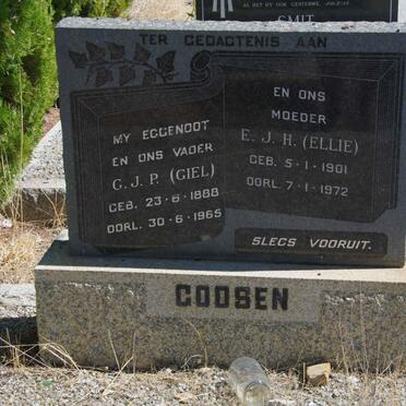 GOOSEN G.J.P. 1888-1965 &amp; E.J.H. 1901-1972