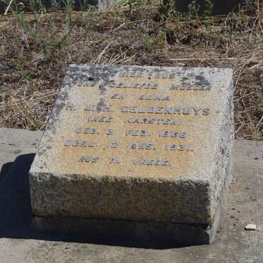 GELDENHUYS H.J.H. nee CARSTEN 1866-1931