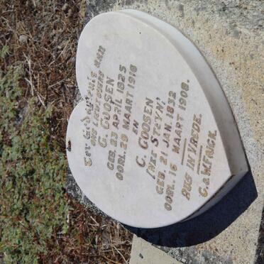 GOOSEN G. 1825-1916 &amp; C. STEYN 1832-1908