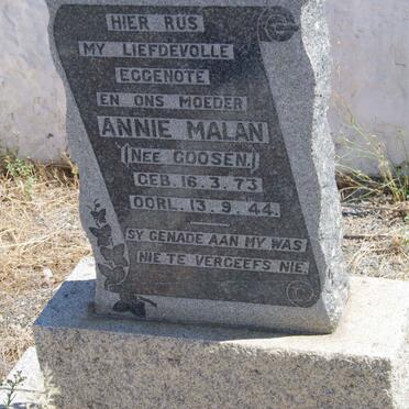 MALAN Annie nee GOOSEN 1873-1944