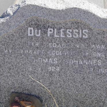PLESSIS Thomas Johannes, du 1924-199?