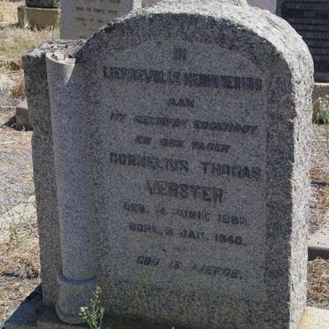 VERSTER Cornelius Thomas 1883-1940