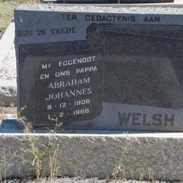 WELSH Abraham Johannes 1906-1966