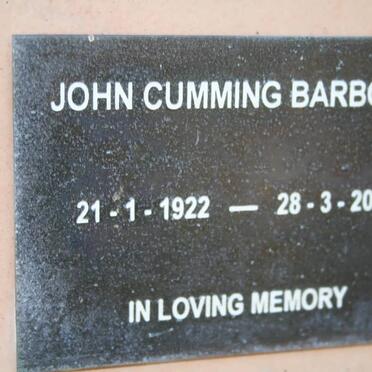 BARBOUR John Cumming 1922-2000