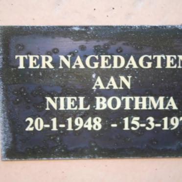 BOTHMA Niel 1948-1975