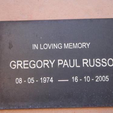 RUSSO Gregory Paul 1974-2005