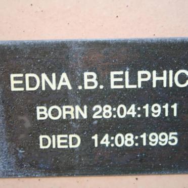 ELPHICK Edna B. 1911-1995