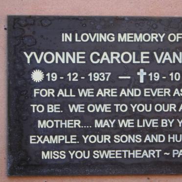 WYK Yvonne Carole, van 1937-2003