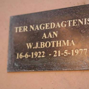 BOTHMA W.J.1922-1977