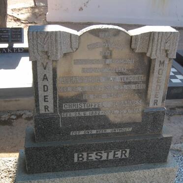 BESTER Christoffel Johannes 1882-1958 &amp; Anna Maria VERCUIEL 1888-1956