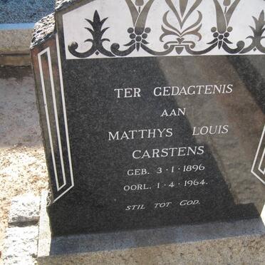 CARSTENS Matthys Louis 1896-1964