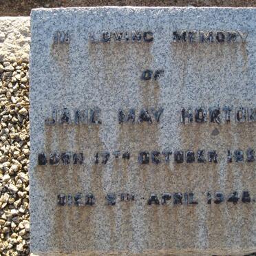 HORTEN Jane May 1854-1948