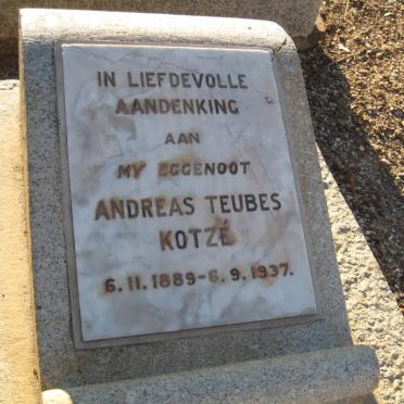 KOTZé Andreas Teubes 1889-1937