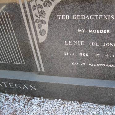 LATEGAN Frikkie 1907-1968 &amp; Lenie DE JONGH 1906-1987