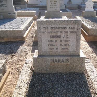 MARAIS Gideon J.D. 1907-1959