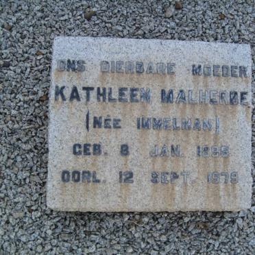 MALHERBE Hendrik Schalk 1888-1943 &amp; Kathleen IMMELMAN 1896-1979