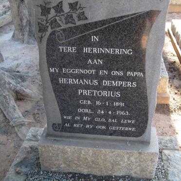 PRETORIUS Hermanus Dempers 1891-1963