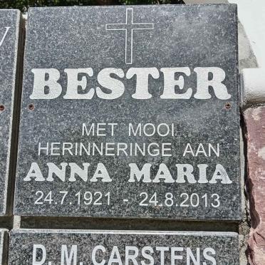 BESTER Anna Maria 1921-2013