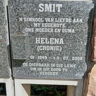 SMIT Helena nee CRONJE 1949-2008