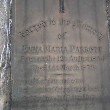 PARROTT Emma Maria 1854-1878