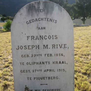 RIVE Francois Joseph M. 1856-1915