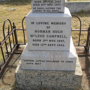 CAMPBELL Norman Hugh McLeod 1897-1902 :: CAMPBELL 1907-1907