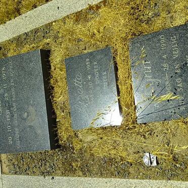 STOFBERG Jacobus Arnoldus 1931-1978 :: ? Lizette 1942-1989 :: ? Lynn 1960-1990