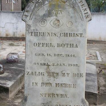 BOTHA Theunis Christoffel 1844-1893