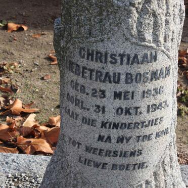 BOSMAN Christiaan Liebetrau 1936-1943