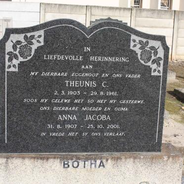 BOTHA Theunis C. 1903-1961 &amp; Anna Jacoba 1907-2001