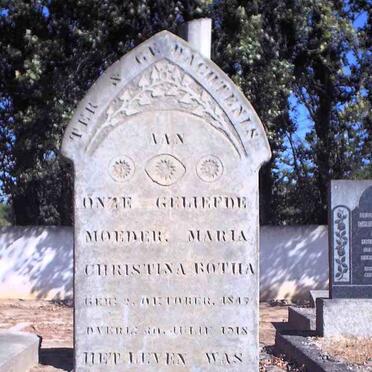 BOTHA Maria Christina 1847-1918