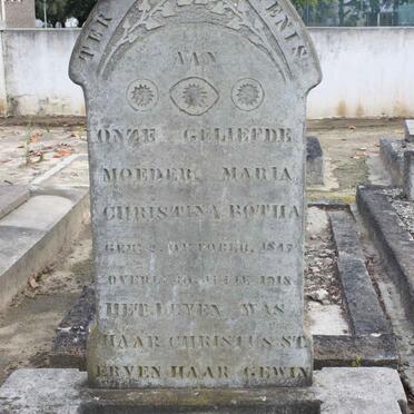 BOTHA Maria Christina 184?-1918