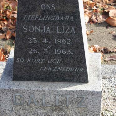 CALITZ Sonja Liza 1962-1963