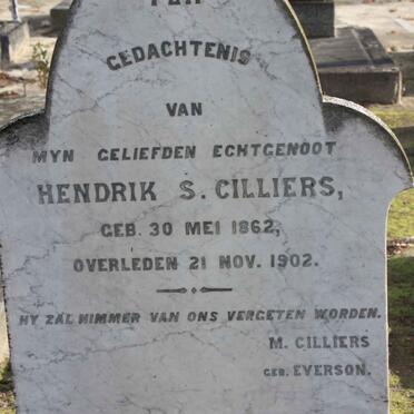 CILLIERS Hendrik S. 1862-1902