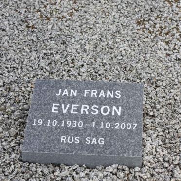 EVERSON Jan Frans 1930-2007