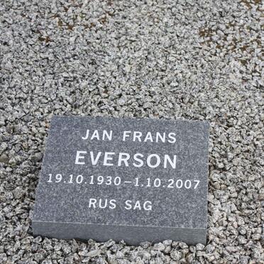 EVERSON Jan Frans 1930-2007