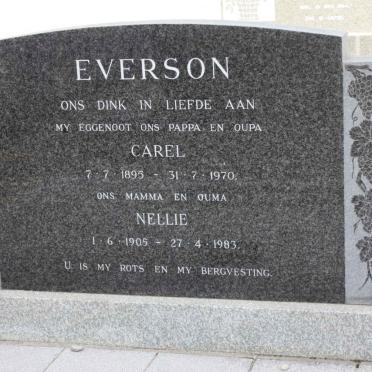EVERSON Carel 1895-1970 &amp; Nellie 1905-1983