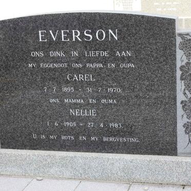 EVERSON Carel 1895-1970 &amp; Nellie 1905-1983