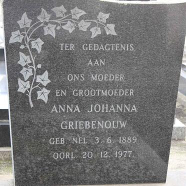 GRIEBENOUW Anna Johanna 1889-1977