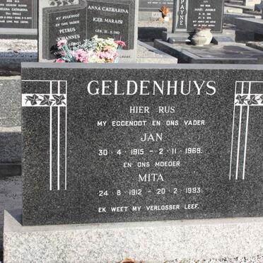 GELDENHUYS Jan 1915-1969 &amp; Mita 1912-1993
