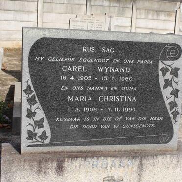 JORDAAN Carel Wynand 1905-1960 &amp; Maria Christina 1906-1995