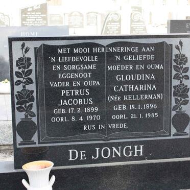 JONGH Petrus Jacobus, de 1899-1970 &amp; Gloudina Catharina KELLERMAN 1896-1985