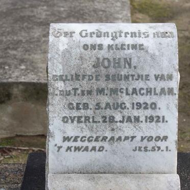 Mc LACHLAN John 1920-1921