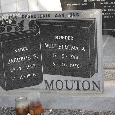 MOUTON Jacobus S. 1889-1976 &amp; Wilhelmina A. 1918-1976