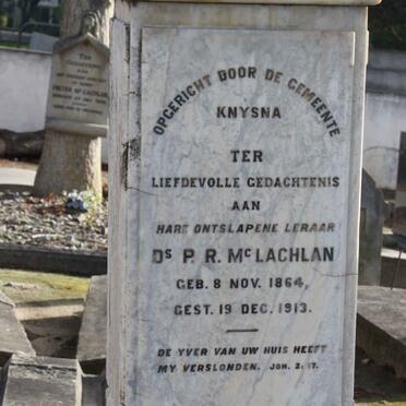 Mc LACHLAN P.R. 1864-1913 